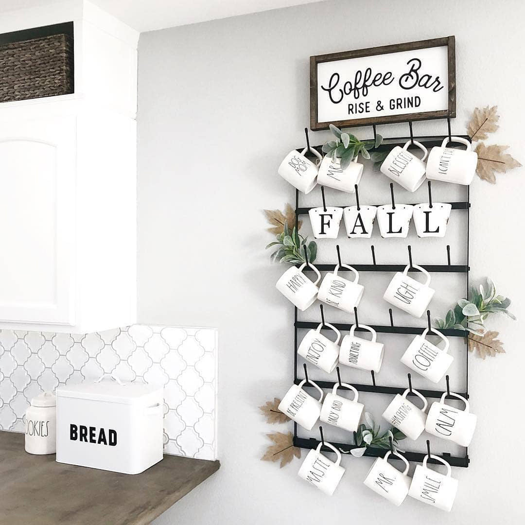 Large Metal Wall Mug Rack – Claimed Corner